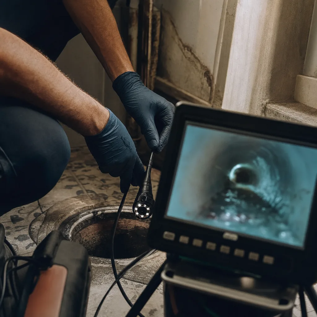 Inspección con cámara de tuberías en Valencia