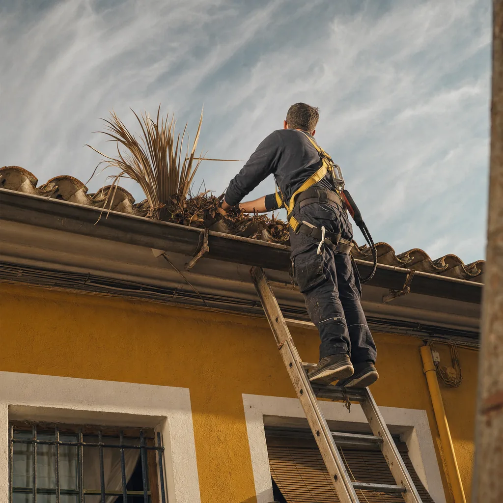 Desatasco de canalones y bajantes en Valencia